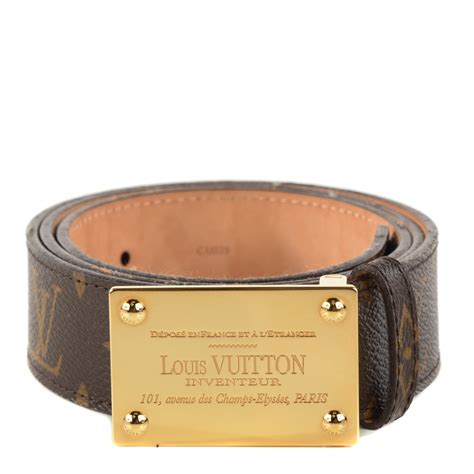 louis vuitton belt inventeur|inventeur belt poshmark.